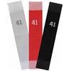 namensbaender.de GmbH Etichette tessute con numero 41 quantità etichette formato 25 pezzi/6,90 €, combinazioni di colori rosso - bianco