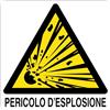 Social Crazy GLOBAL CARTELLO SEGNALETICO QUADRATO - PERICOLO D'ESPLOSIONE - Adesivo Extra Resistente, Pannello in Forex, Pannello In Alluminio (10 cm Lato, Alluminio)