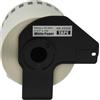 vhbw rotolo etichette con supporto 62mm x 30,48m (1 etichetta) compatibile con Brother PT QL-550, QL-560 etichettatrice - premium bianco