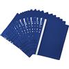 Netuno 20 cartelline colorate trasparenti blu scuro formato A4 210x 297 mm buste trasparenti anelli a4 colorate con strisce scrivibile buste forate copertine trasparenti