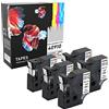 PRESTIGE CARTRIDGE 5 Nastri 40910 nero su trasparente 9mm x 7m Etichette compatibili per DYMO LabelManager LM 100 150 160 200 210D 260 280 300 350 350D 360D 400 420P 450 500TS PC PC2 PnP LabelWriter LW 400 450 Duo
