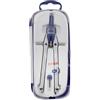 SUNLUX Compasso con Balaustrone Fisso in Acciaio - Lunghezza 17 cm, Due Mine Incluse, Alta Precisione per Disegno Tecnico e Geometria