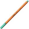 STABILO Set di 5 penne in feltro punto 88 Pe Fine 0,4 mm, colore: Verde chiaro