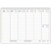 Agendepoint.it Planning Settimanale Spiralato 2026 in Inglese Con Layout Orario Formato A4 21x30cm, Copertina in PVC, 55 Fogli Anno 2026, AP8008IG/2026