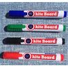 TopHomer 4pcs blu/rosso/nero/verde lavagna Marker con punta proiettile, multicolore, asciutto Wipe Marker