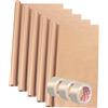 Herlitz 996058 Rotolo di carta da regalo, 5 m x 1 m, colore marrone