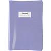 Colourbook Copriquaderno Maxi Shiny per Quaderni A4 - Copertina in Plastica Trasparente Colorata, Alette Salva Angoli, Etichetta Porta Nome, Colore Lilla Pastel