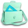 KORAT Valigetta Porta Documenti Pastello con Soffietto e Coppia di Squadre 45° e 60° Cartella Porta Disegni con Tracolla Regolabile e Maniglia, Design Leggero e Resistente (39x27 cm)