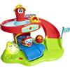 Chicco Caserma dei Pompieri Centro attività per Bambini Elettronico Parlante con Mini Veicoli Turbo Ball e Palline, Trottola Elettronica, attività Manuali, Luci e Suoni, Giochi Bambini 1 Anno, 4 Anni