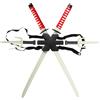 Rubie's Rubies Set Armi Ninja per la Schiena per Bambini, Katane per completare Il Costume Ninja, Accessori, Taglia Unica, Unisex per Carnevale, Cosplay, Feste e Cumpleanno