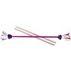 Eureka jabds G Red/White/Purple Set Bastone del Diavolo Flower + Bacchette