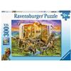 Ravensburger Dizionario dinosauro-Puzzle da 300, pezzi extra grandi, per bambini dai 9 anni in su, 12905