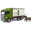 bruder 03548 - Scania Super 560R camion per il bestiame con 1 bestiame, Veicoli, Camion, Rimorchio per il bestiame, Giocattoli 4+ anni