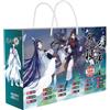 JUSONGKWCP 18 Grandmaster Demonic Cultivation Borsa Fortunata | Anime Figure Acrylic Stand, Adesivi, Braccialetto, Poster, Badge, Segnalibro | Founder of Diabolism Merch Box Set (Marrone-1)