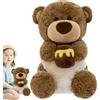 Generico Orsacchiotto Peluche - Orso Giocattolo | Design Con Vaso Di Miele, Imbottitura Cotone PP, Morbido Abbracciabile, Decorazione Casa Camera Soggiorno Divano Auto, Regalo Compleanno Natale Bambini Adulti