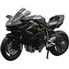 Yheonver 1:12 H2 R Moto Modello nel Lega Pressofuso Giocattolo Nero H2R Collezione Staccabile per Moto Nero