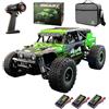 Ledovan 1/20 Auto telecomandata 4WD RC per adulti, motore a spazzole di carbone 40 KM/H RC MonsterTruck, 2,4 GHz fuoristrada auto da corsa fuoristrada, 3 pile (Verde)