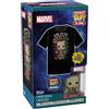 Funko Pocket POP! & Tee: Guardians Of The Galaxy - Holiday Groot - Extra Large - (XL) - Marvel - T-Shirt, Maglietta - Vestiti con Minifigure in Vinile da Collezione - Idea Regalo per gli Adulti