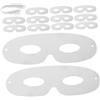 JOINPAYA 80 Pezzi Maschera Vuota Decorazione Maschera Bianca Maschere Per Il Viso Vuote Maschere Vuote Per Dipingere Maschere Per Gli Occhi Di Carta Per L'Artigianato Fai Da Te