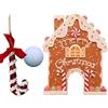 Generico Gioco Di Golf - Mini Campo Da Golf Natalizio Gingerbread House Goal, Set Di Giochi Di Putt Indoor Festivi | Divertente Decorazione Di Attività Natalizie Per Riunioni Di Stanze Domestiche, Feste Di Car