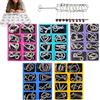 Generisch Physics Mind Metal Puzzles - 7.09 pollici Educational Wire Brain Teasers | 40 pezzi con Nine Linked Ring - Compact Cognitive Toy for Kids, Teens and Adults Travel, Office, School and Party Favors