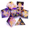 FENGYI Dungeons and Dragons Set di dadi D&D, poliedro DND in resina, utilizzati per giochi di ruolo, set di dadi Magic Pathfinder Game DND (7 pezzi)