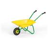 ROLLY TOYS Carriola per bambini Rolly Toys (colore giallo/verde, carriola in plastica con struttura in metallo, per bambini dai 2 anni in su, può contenere fino a 15 kg) 270873