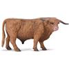 CollectA Highland Bull - Mucca realistica rifinita a mano, giocattoli e figure di animali da fattoria, regali per bambini e bambini, età 3 + anni