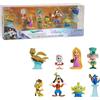 Disney Just Play Disney100 - Set di 8 statuette per feste anni di risata, collezione Limited Edition, giocattoli per bambini dai 3 anni in su