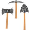 MOLUCKFU Set Cosplay Piccone in Plastica Schiuma 3 Accessori Giocattolo per Halloween Carnevale Spettacoli Teatrali Oggetti di Leggeri e
