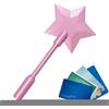 Sinlay Bacchetta magica 3D a forma di stella,Pagamento senza contatto bacchetta magica, Divertente E Pratico Portacarte Per Bambini, accessori moda,Design Innovativo, Per Bambini, Adulti, Feste, Scherzi (C)