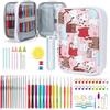 Katech 99 Pezzi Uncinetti Set, Ferri Uncinetto Ergonomici Manico Morbido Aghi di Crochet con Custodia，2mm-8mm Extra Lunghe Knit Needles, Regalo di Natale per Le Donne,Tool Set Kit per Ferri da Maglia