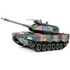 s-idee® RC Panzer S822 German Leopardo militare mimetico verde 1:18 2.4 Ghz Battle Serbatoio con funzione di tiro