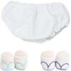 niannyyhouse 20 centimetri bambola di peluche vestiti biancheria intima bianca 2 pz scarpe 8 pollici vestiti animali farciti (A3)