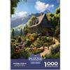 DLONIRPEX Mountain Village Cottage Puzzle Impossible 1000 Pezzi Decorazione Per La Casa. Giochi Rilassamento E Intelligence Per Adulti E Ragazzi Da 14 Anni 70x50cm/1000pcs