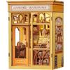 Cutefun Book Nook, kit fai da te per casetta in miniatura per adulti, scaffale per libri, puzzle 3D in legno, mini kit modello artigianale, regalo per donne amanti dei libri (Cooking Bookstore)