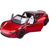 EMRGAZQD Veicoli a Motore in Scala 1:24 for Tesla Roadster Convertibile Auto Giocattolo In Lega Diecast Metallo Simulazione Modello Di Auto Regalo Modello di Auto Replica(Color:Red)