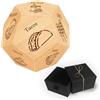 UNICRAFTALE Dadi di decisione in legno, diversi alimenti, idea regalo per lui, cena, cubo di decisione per donne, uomini, fidanzati, fidanzati e coppie