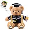 JABECODIFA Regalo Laurea per lei Orsacchiotto Personalizzato con Testo Foto, Orsetto di Peluche con Cappello Laurea come Regali Personalizzati per lui Regalo Laurea per lei (30cm)
