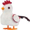 JIEBWCHA Gallo Camminante Giocattolo - Giocattolo Animato Elettrico con Cinguettio Morbido,Bambola Educativa Sensoriale per Sviluppo Precoce e Gioco Creativo