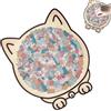 Generico Regalo puzzle gatto in legno - Legno 23,7x21,8 cm | Puzzle a forma di felino con 135 pezzi, decorativo, durevole, giocattolo da gioco con motivo animale | Casa