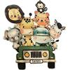BIGIEMME Sagoma scenografica in Legno Animali della Giungla - Safari scenografie ed allestimenti di Eventi e Cerimonie Come Nascita, Battesimo Compleanno con Supporto (30 cm)