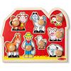 Melissa & Doug Puzzle in Legno per Bambini Fattoria degli Animali, Regalo Bambina e Bambino, Giochi a Incastro con Animali per Bimbo o Bimba, Gioco Puzzle Pezzi Grandi Bambini 2, 3, 4, 5 Anni