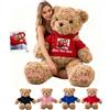 GOUFEISUN Orsacchiotto Gigante Personalizzato 50 cm A 125 cm, Giant Teddy Bear Con Testo E Foto Personalizzabile Come Regali Personalizzati Per Lei Lui Per San Valentino Compleanno Natale