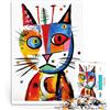 AITEXI Puzzle da 2000 pezzi per adolescenti Gatto Picasso 03 Giocattoli educativi per l'apprendimento Giochi per famiglie Opera d'arte 70x100cm