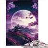 AITEXI Paesaggio giapponese luna Puzzle Giochi educativi Puzzle per adulti 1000 pezzi Puzzle in cartone Regali per ragazzi Gioco di sfida unico 1000 pezzi （26x38 cm）