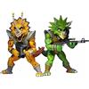 NECA TMNT Cartonn Capitano Zarax & Zork - Confezione da 2 statuine da 17,8 cm