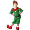 WWricotta Natale Costume Elfo Bambini Ragazze Adolescenti Cosplay 4PC Outfit Set Costume da Elfo Vestiti Festivo Costumes Christmas Abiti Festa Completo Natale Bambini Ragazza