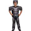 Disguise Minecraft Costume, Official Nether Armor Outfit for Kids Minecraft Costume, Deluxe Child Size Medium (7-8)