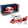 HTI Teamsterz Mighty Machines - Elicottero di salvataggio antincendio con luci e suoni realistici | Set di auto giocattolo per bambini dai 3 anni in su